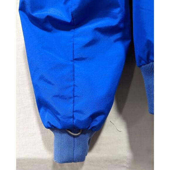 Vtg 90's Men's S COLUMBIA Jacket Radial Sleeve Fleece Lined Blue Orange Neon LGE - Picture 11 of 11
